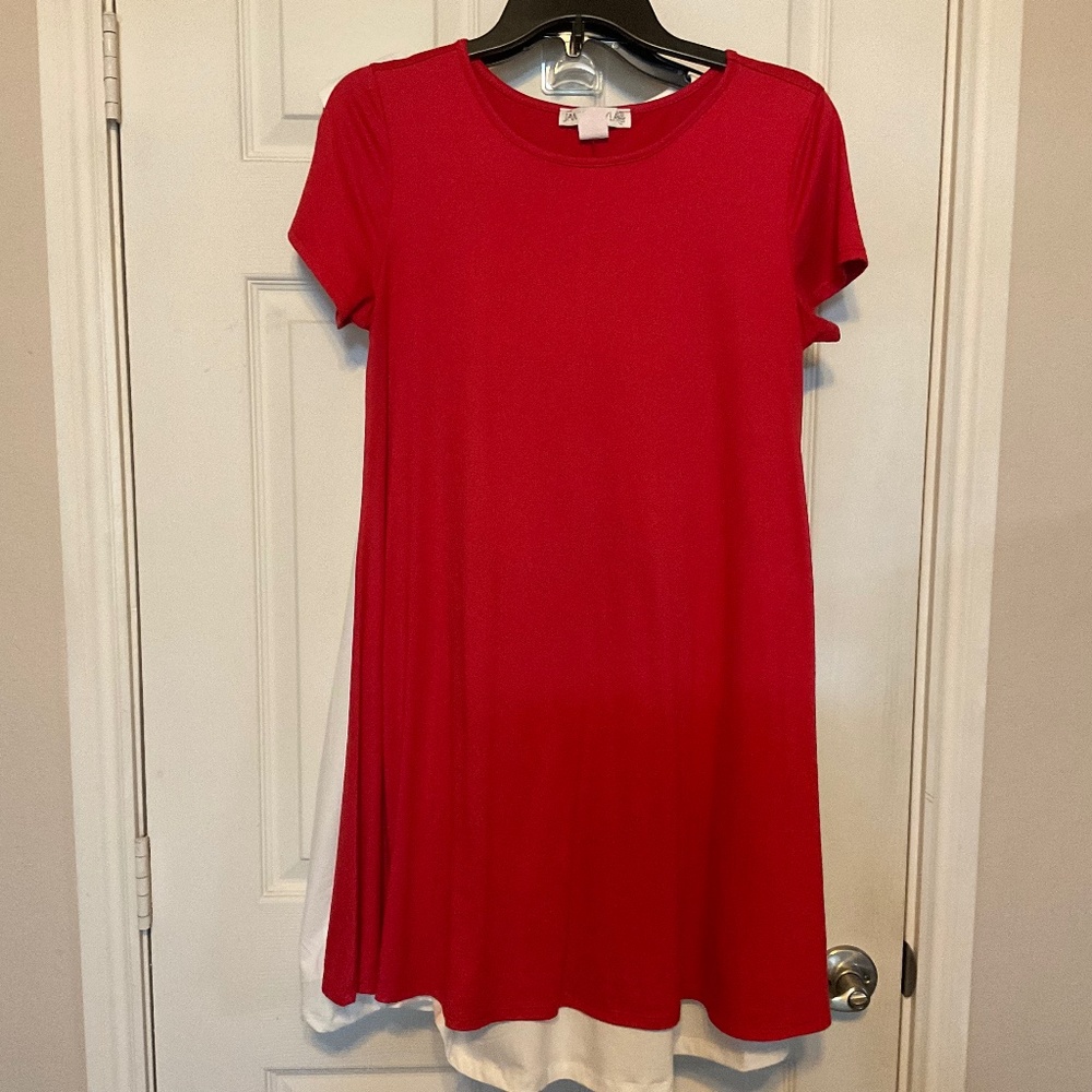Red summer dress